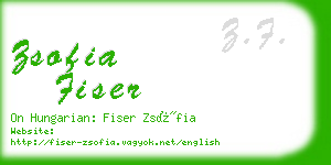 zsofia fiser business card